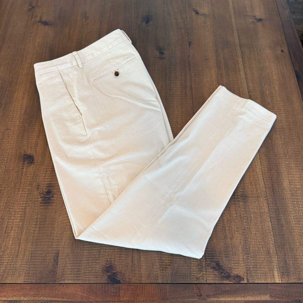 Bonobos Cream Pants Size 36 Waist 34 Inseam
